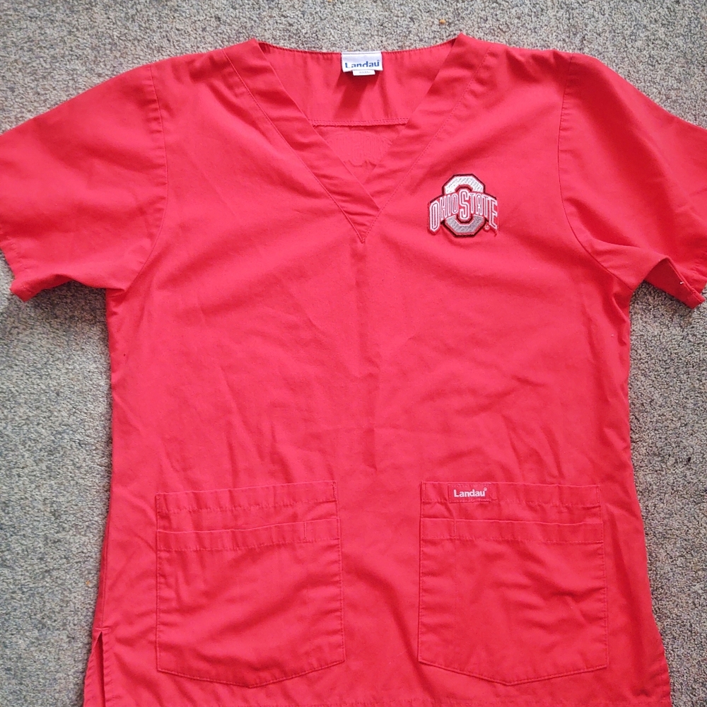 Women Ohio State Scrub top small/medium